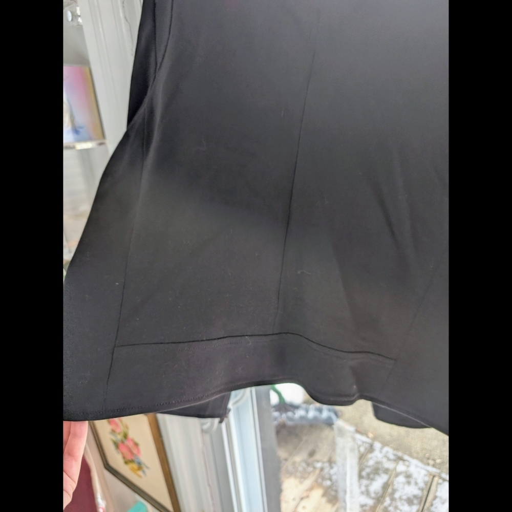 Vince Camuto Women's Black Zip Blazer With No Collar - Picture 9 of 10